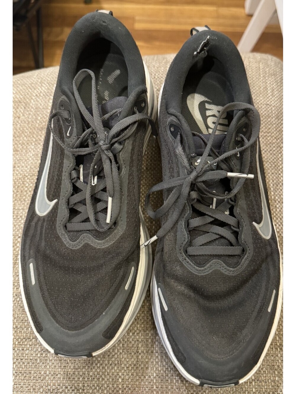 Mens Nike Vomero Plus ZoomX Black Athletic Sneakers 10M